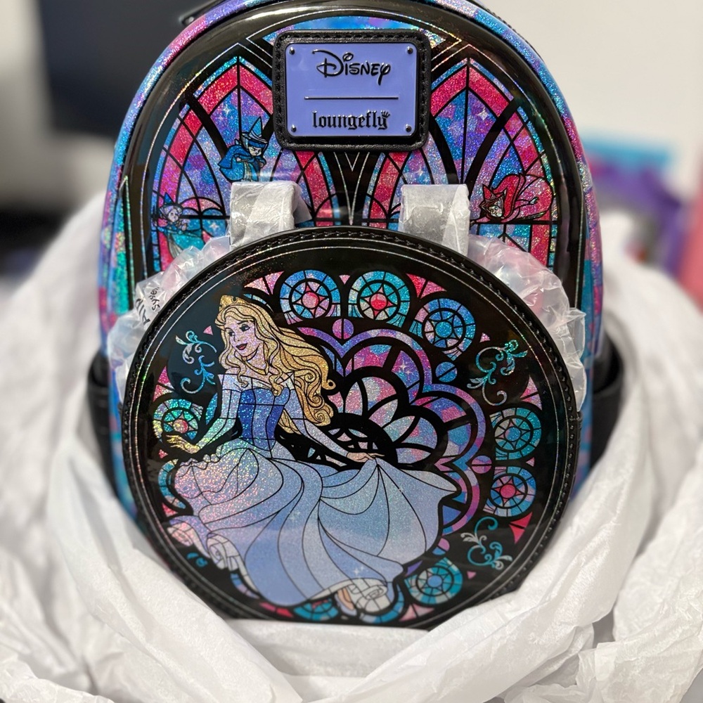 Loungefly Disney Princess Stained Glass: Sleeping Beauty
